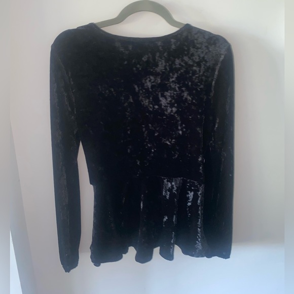 Long sleeve velvet tie top from Altar’d State surplice - Picture 5 of 5